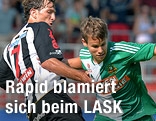 Mario Buric (LASK) und Louis Schaub (Rapid)