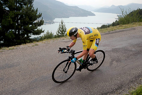 Christopher Froome beim Einzelzeitfahren