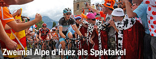 Tour-Teilnehmer in den Franz&ouml;sischen Alpen