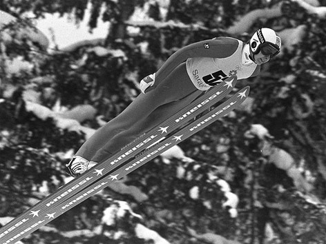 © AP/Dieter Endlicher Matti Nykänen 1984 in Sarajewo