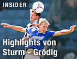 Daniel Offenbacher (Sturm) und Thomas Salamon (Groedig)