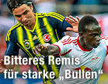 Sadio Mane (Salzburg) und Mehmet Topuz (Fenerbahce)