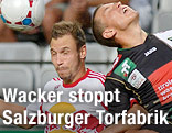 Andreas Ulmer (li, RBS) und Christopher Wernitznig (FCW)