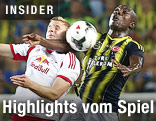 Martin Hinteregger (Salzburg) und Pierre Webo (Fenerbahce)