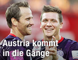 Tomas Jun und Marko Stankovic (Austria) jubeln