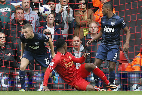 © Reuters/Phil Noble Tor von Daniel Sturridge (Liverpool) gegen Manchester United
