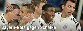 Bayern-Spieler jubeln