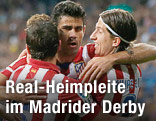 Spieler von Atletico Madrid jubeln