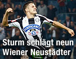 Torjubel nach dem 1:0 durch Daniel Offenbacher (Sturm)