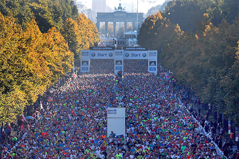© APA/AP/Michael Sohn Start beim Berlin-Marathon