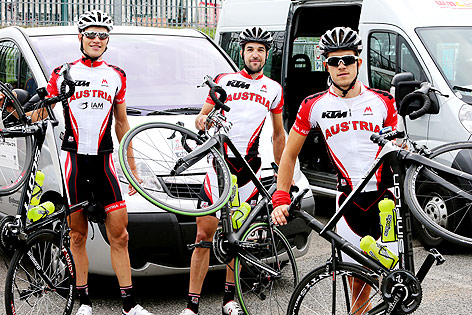 Matthias Braendle, Markus Eibegger und Riccardo Zoidl