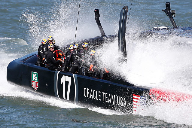 © Reuters/Stephen Lam Nahaufnahme des Oracle Team USA