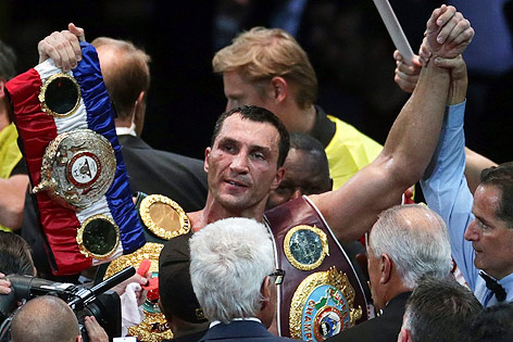 © APA/EPA/Maxim Shipenkov Wladimir Klitschko bei der Siegerehrung