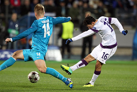 © GEPA/Christian Ort Tomas Hubocan (St. Petersburg) und Philipp Hosiner (Austria)
