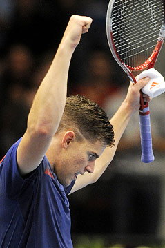 © APA/Herbert Pfarrhofer Dominic Thiem jubelt