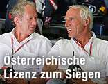 Red-Bull-Motorsportchef Helmut Marko und Dietrich Mateschitz