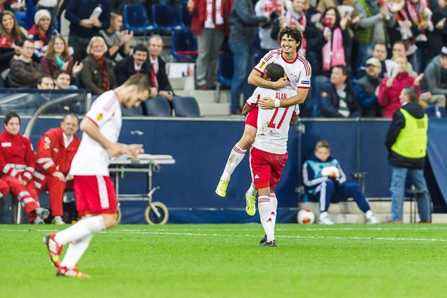 © ORF.at/Dominique Hammer Spielszene Salzburg - Lüttich