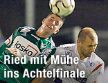Robert Zulj (Ried) und Christian Dlopst (SAK)