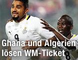 Kevin-Prince Boateng jubelt mit Emmanuel Agyemang Badu (Ghana)