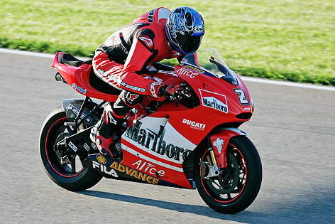 © Reuters Michael Jordan auf einer Ducati