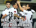 Die Spieler des WAC jubeln