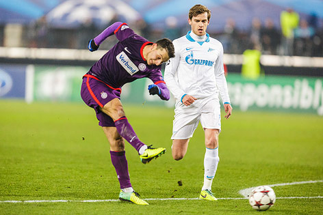 © ORF.at/Dominique Hammer Philipp Hosiner (Austria) trifft zum 1:1