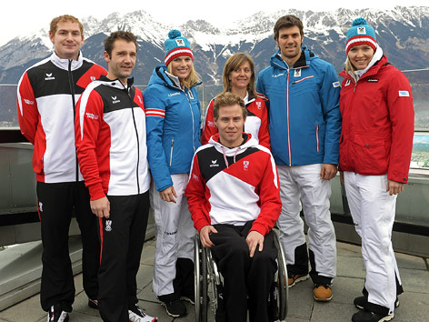 © APA/Robert Parigger Peter Penz, Georg Fischler, Marlies Schild, Danja Haslacher, Mario Matt, Christina Hengster und Roman Rabl
