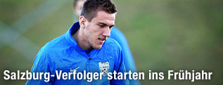 Mario Leitgeb (Gr&ouml;dig) bei einer Trainingseinheit