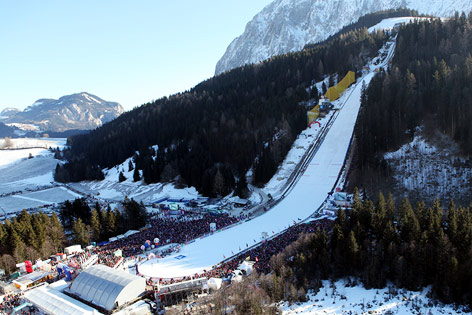 © GEPA/Hans Oberlaender Luftaufnahme vom Kulm