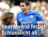 Jubel von Angel Di Maria und Luka Modric (beide Real)