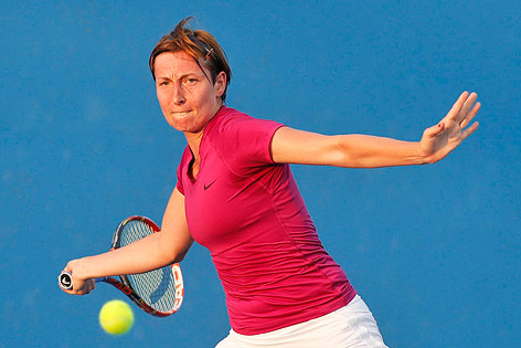 Yvonne Meusburger bei den Australian Open