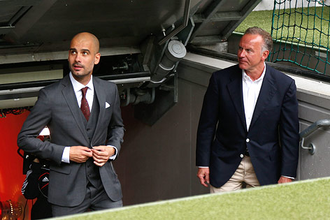 

Pep Guardiola und Karl-Heinz Rummenigge