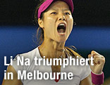 Li Na ballt die Hand zur Siegerfaust