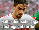 Martin Harnik (Stuttgart) gegen Santiago Garcia (Bremen)