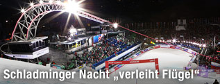 Blick auf den Zielbereich in Schladming