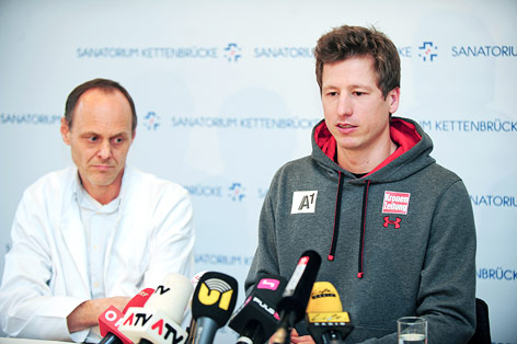 Dr. Michael Gabl und Hannes Reichelt bei der Pressekonferenz