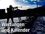 Biathlet beim Schie&szlig;en