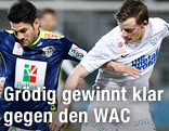 Michele Polverino (WAC) und Sascha Boller (Grödig)