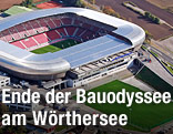 Das Fu&szlig;ballstadion von Klagenfurt am W&ouml;rthersee