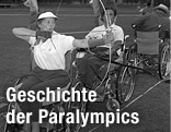 Bogenschießen bei den ersten offiziellen Paralympics 1960 in Rom