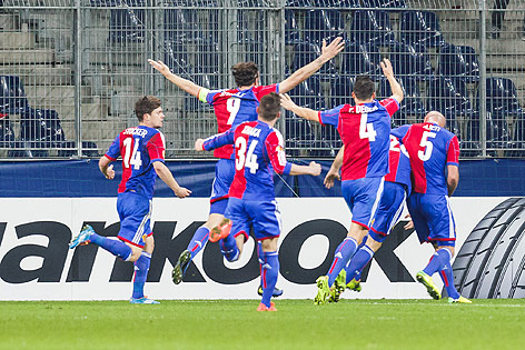 © ORF.at/Dominique Hammer Jubel der Basel Spieler