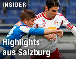 Lukas Denner (Wr. Neustadt) und Jonatan Soriano (Salzburg)