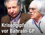 Formel-1-Boss Bernie Ecclestone und FIA-Präsident Jean Todt