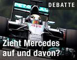 Lewis Hamilton im Mercedes