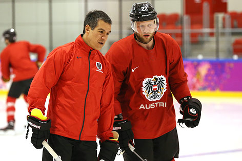 Trainer Emanuel Viveiros und Thomas Pöck
