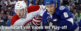Thomas Vanek (Montreal Canadiens) und Sami Salo (Tampa Bay Lightning)