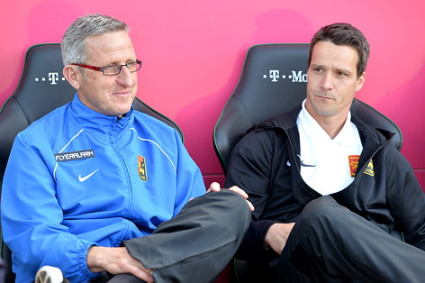 © GEPA/Florian Ertl Trainer Walter Knaller und Co-Trainer Oliver Lederer (Admira)