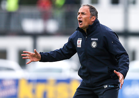 © GEPA/Patrick Leuk Sturm-Trainer Darko Milanic gestikuliert