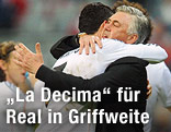Cristiano Ronaldo jubelt mit Carlo Ancelotti