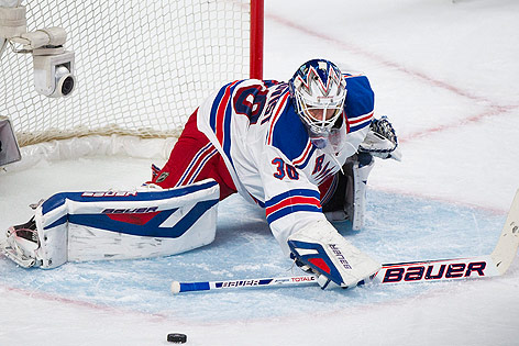 Save von New York Rangers-Goalie Henrik Lundqvist